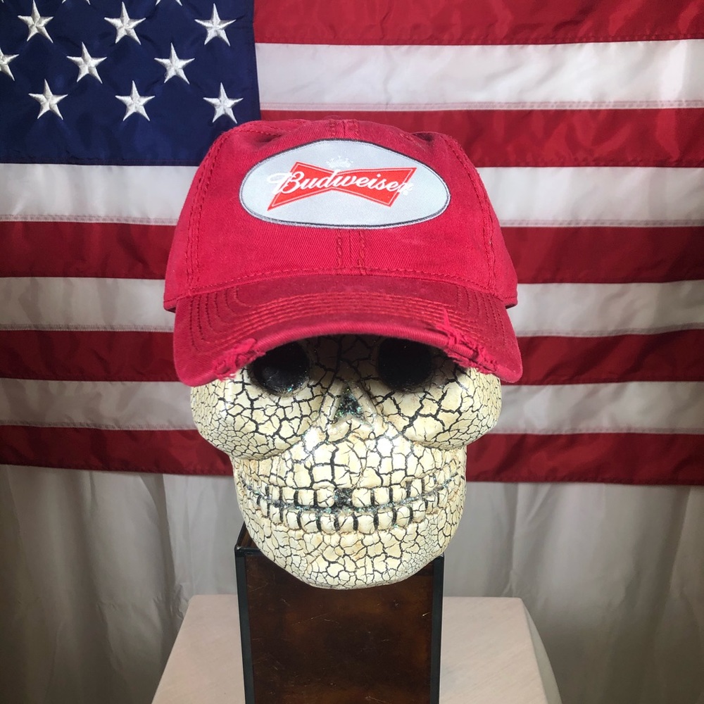 Red Budweiser Baseball Hat